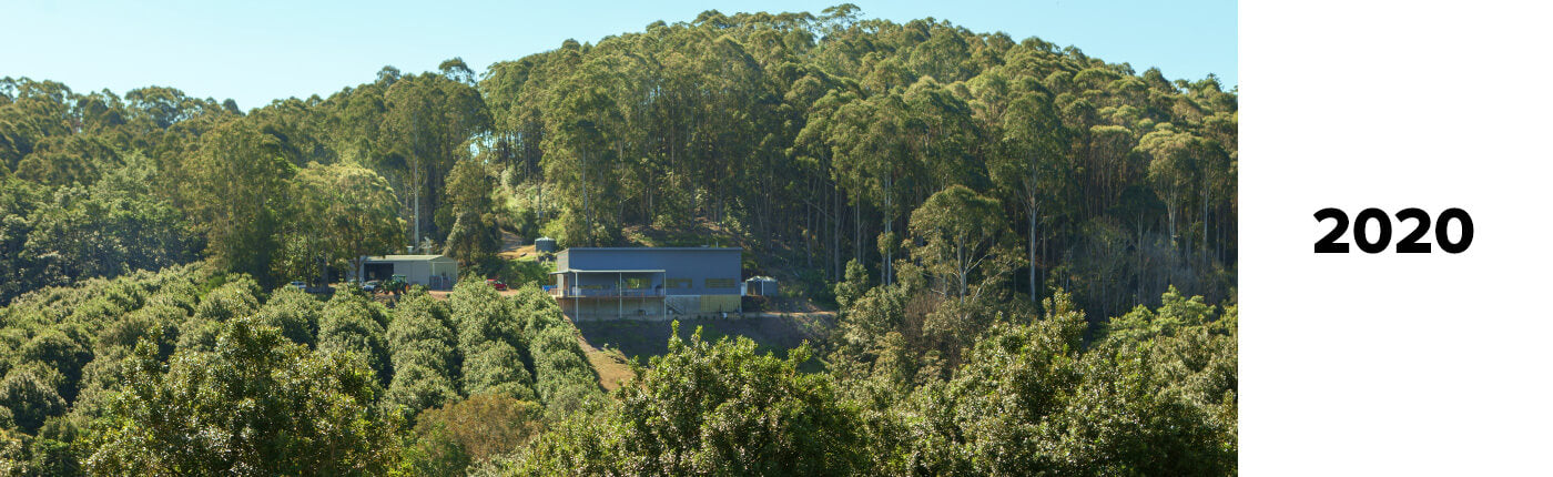 Cape Byron Distillery on Brookfarm Farm in 2020