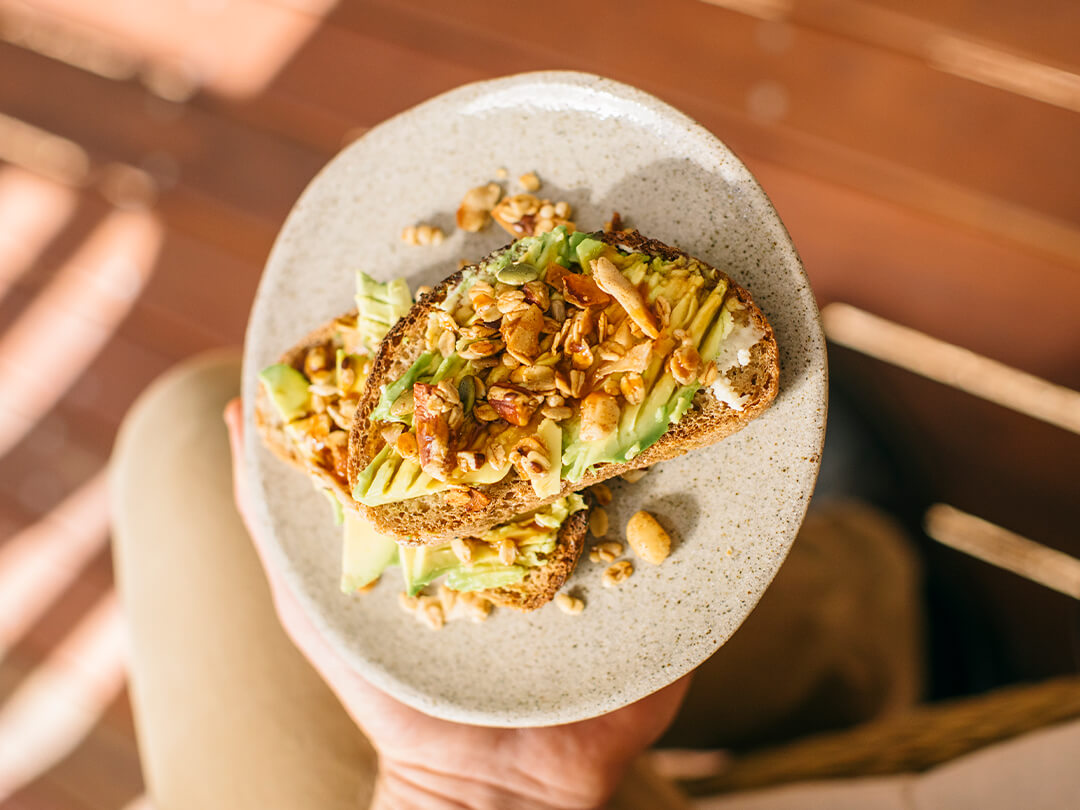 Avocado & Ricotta Smash with Nutty Granola