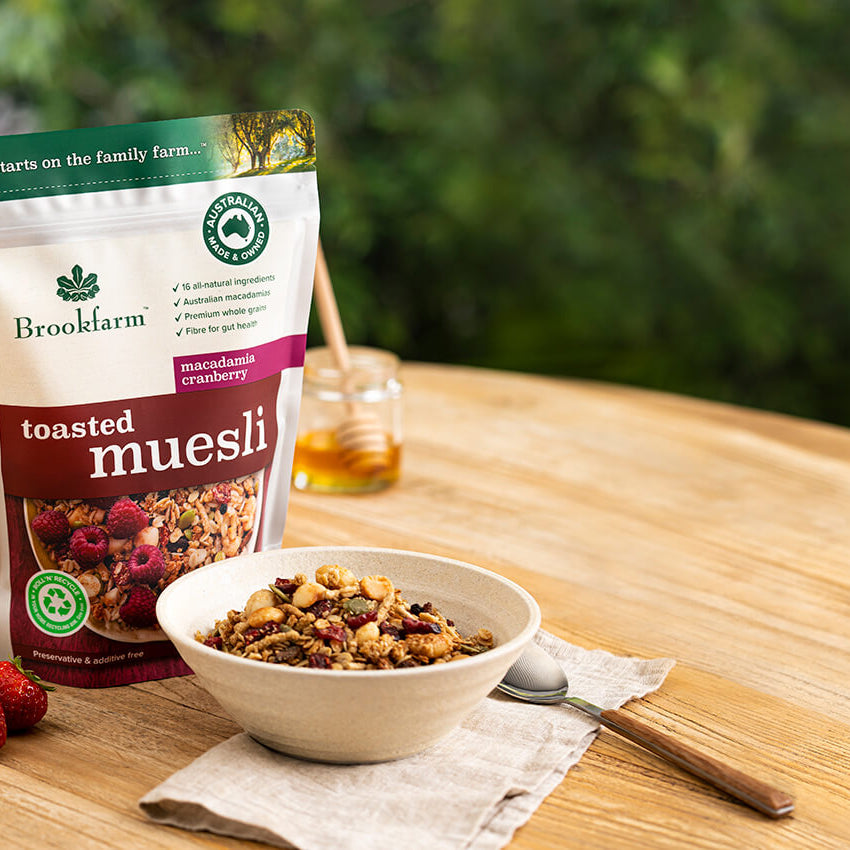 Brookfarm Toasted Muesli Macadamia Cranberry