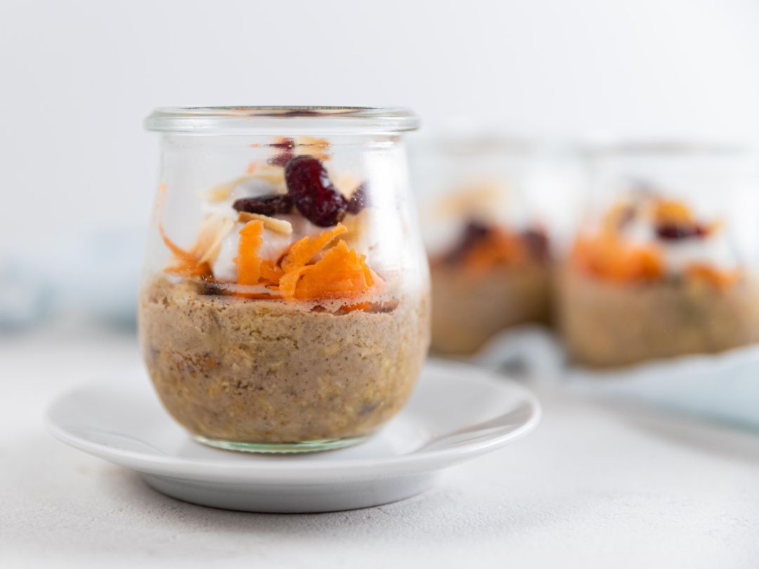 Carrot Macadamia & Cranberry Bircher