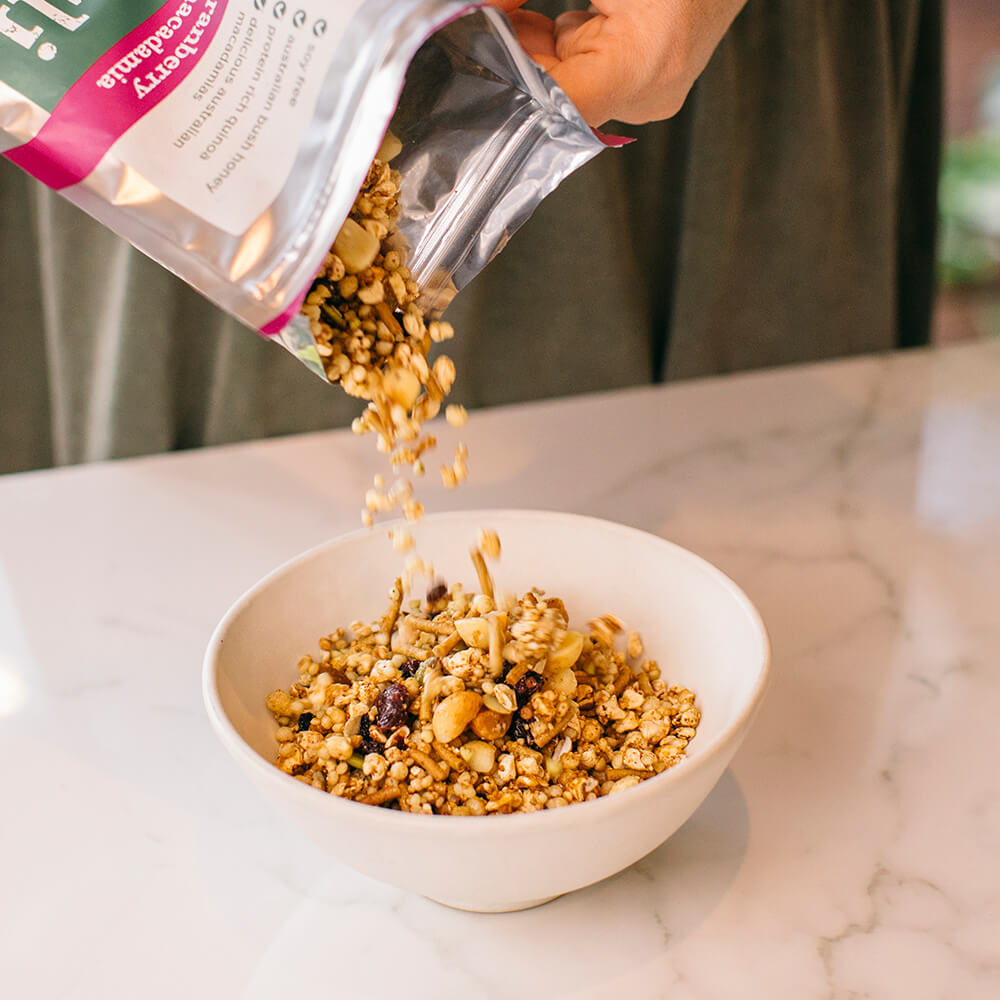 Gluten Free Macadamia Muesli with Cranberry
