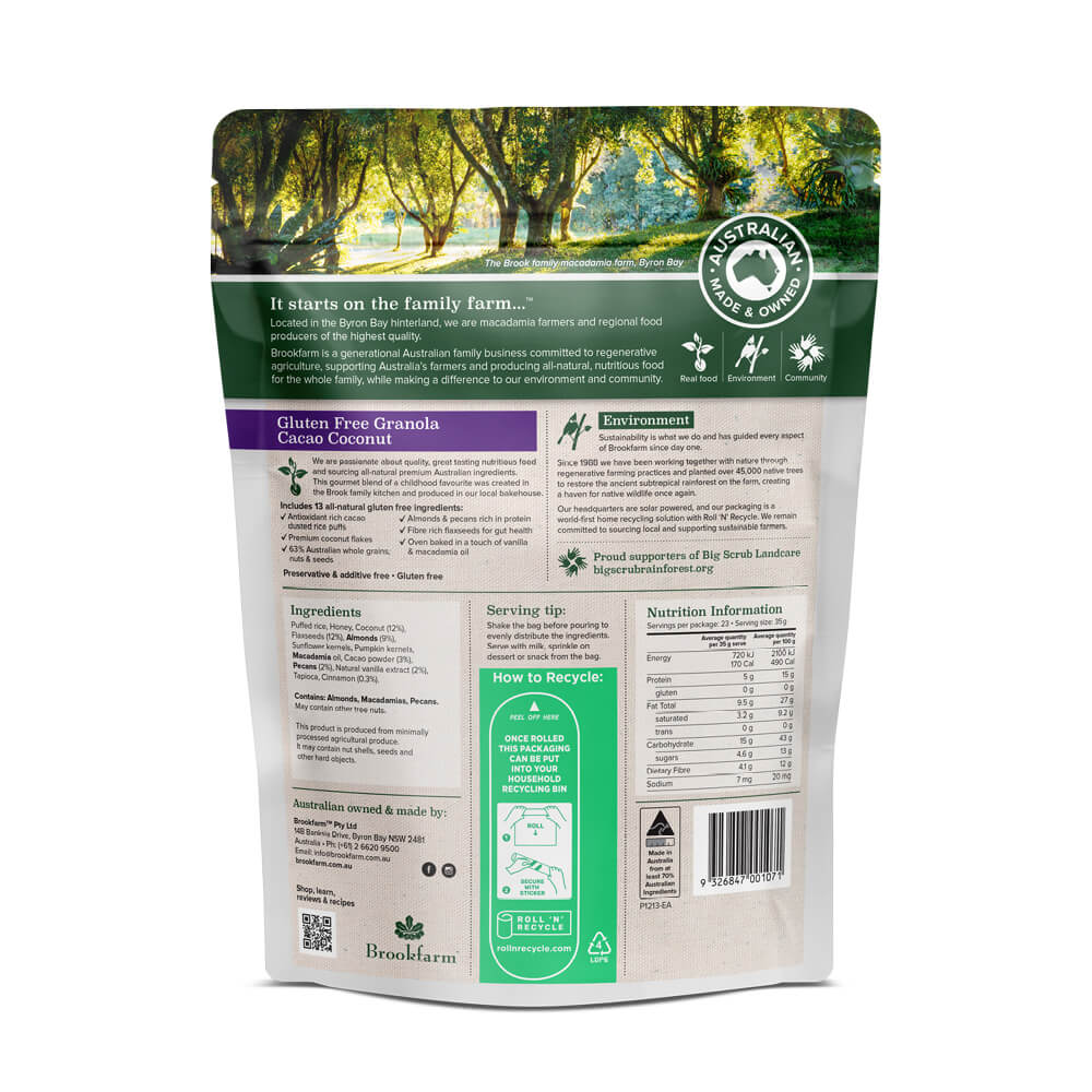 Gluten Free Granola Cacao & Coconut