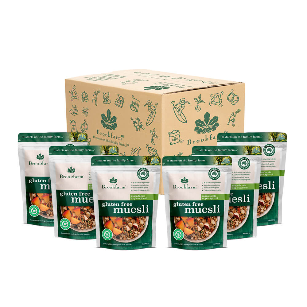 Gluten Free Muesli Macadamia Apple & Apricot Carton Buy