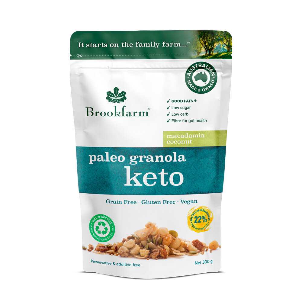 Keto Paleo Granola Macadamia Coconut