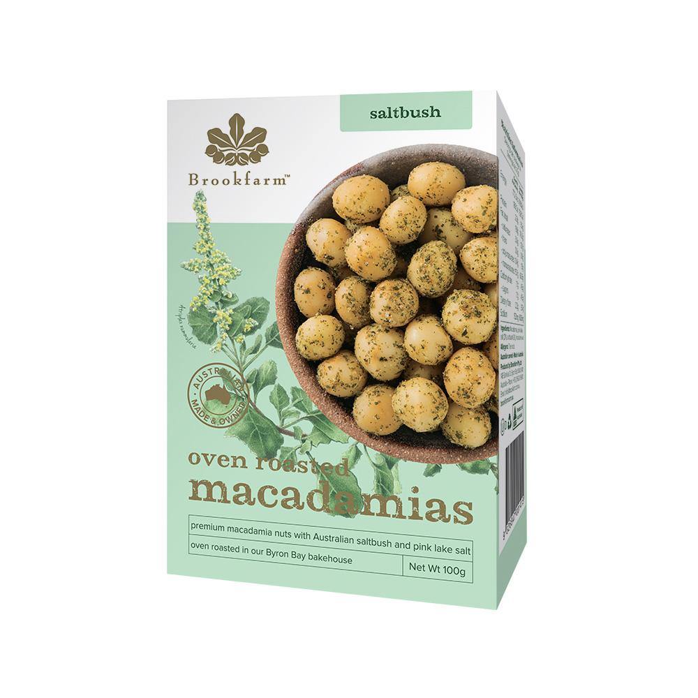 Premium Oven Roasted Whole Macadamias with Saltbush - Brookfarm