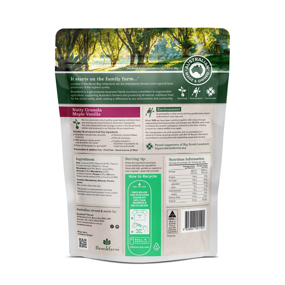 Nutty Granola Maple Vanilla