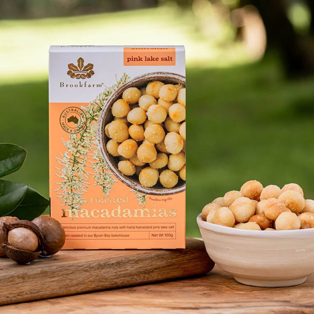 Oven Roasted Macadamias with Pink Lake Salt